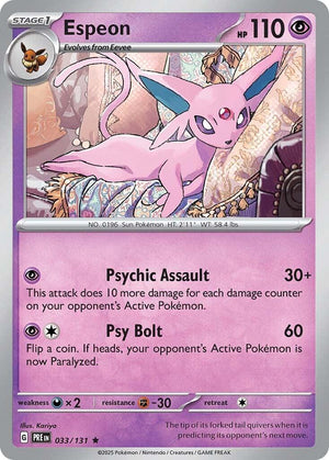 Espeon 033/131 [SV: Prismatic Evolutions]
