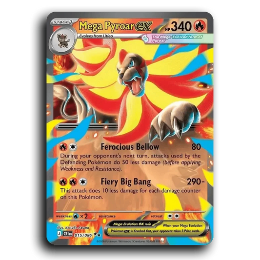 Mega Pyroar ex (015/086) [Chaos Rising]
