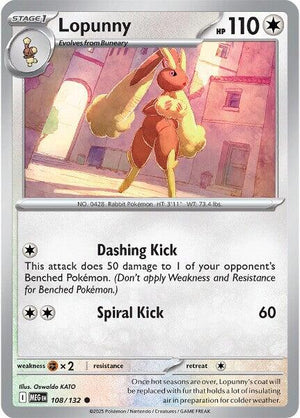 Lopunny 108/132 [ME01: Mega Evolution]