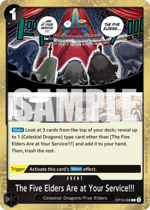 The Five Elders Are at Your Service!!! OP13-096 [Carrying On His Will]