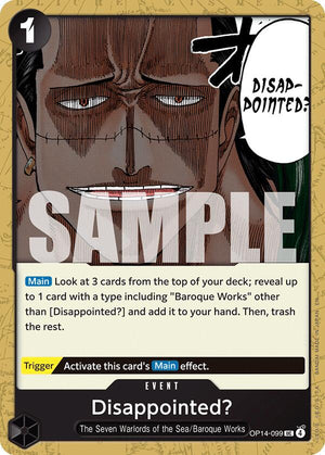Disappointed? OP14-099 [The Azure Sea's Seven]