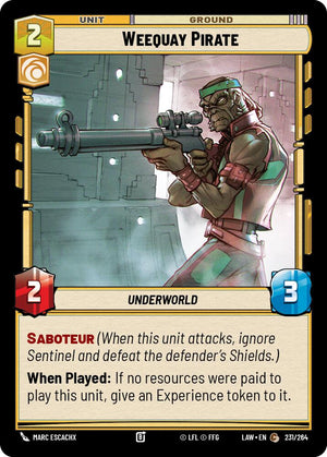 Weequay Pirate 231/264 [A Lawless Time]
