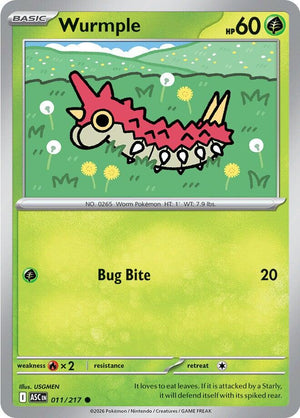 Wurmple 011/217 [ME: Ascended Heroes]
