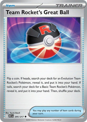 Team Rocket's Great Ball [ASC - 205/217]