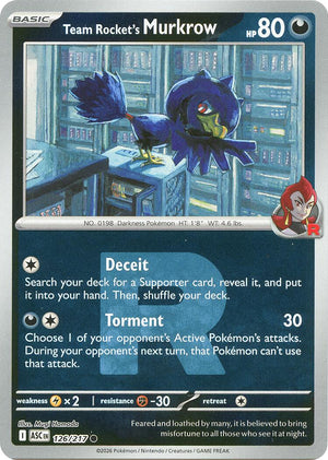 Team Rocket's Murkrow (Team Rocket) 126/217 [ME: Ascended Heroes]
