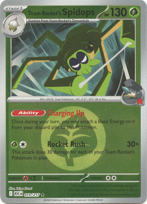 Team Rocket's Spidops (Energy Symbol Pattern) [ASC - 019/217]