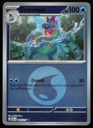 Croconaw (Energy Symbol Pattern) 042/217 [ME: Ascended Heroes]