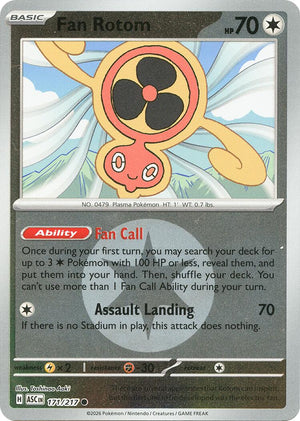 Fan Rotom - 171/217 (Energy Symbol Pattern) [ASC - 171/217]