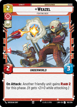 Weazel - Fighting Back 182/264 [A Lawless Time]