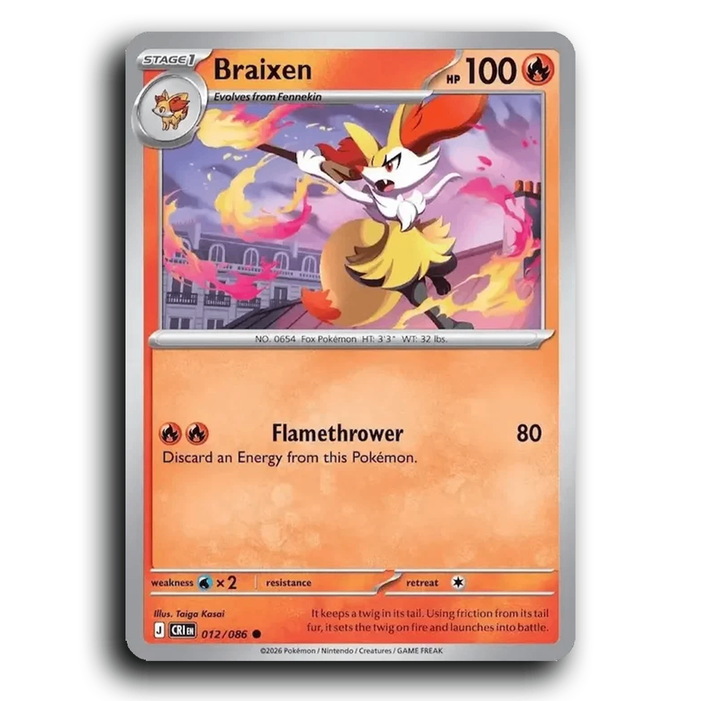 Braixen (012/086) [Chaos Rising]