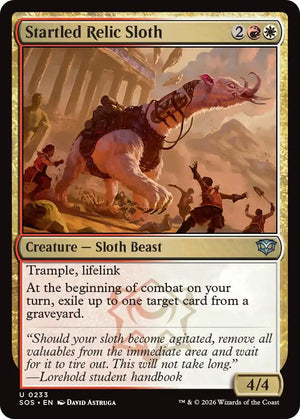 Startled Relic Sloth 233 [Secrets of Strixhaven]
