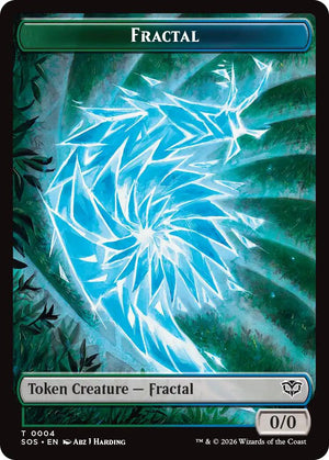 Fractal (0004) // Inkling (006) Double-Sided Token 4 // 6 [Secrets of Strixhaven]