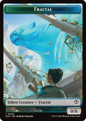 Fractal (0005) // Spirit (0011) Double-Sided Token 5 // 11 [Secrets of Strixhaven]
