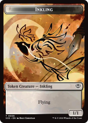Inkling (0006) // Spirit (0010) Double-Sided Token 6 // 10 [Secrets of Strixhaven]