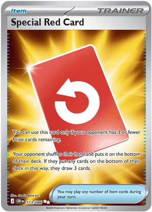 Special Red Card - 113/086 [ME04: Chaos Rising]