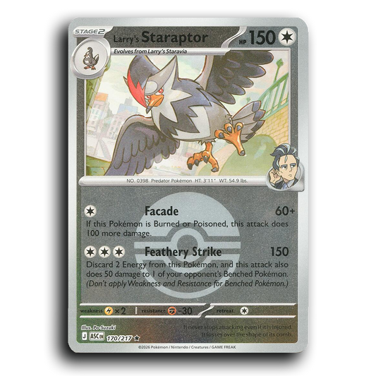 Larry's Staraptor - 170/217 (Poke Ball)
