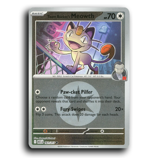 Team Rocket's Meowth (Energy Symbol Pattern)