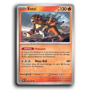Entei 030/197 [SV03: Obsidian Flames]