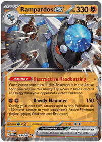Rampardos ex - 045/084 [ME05: Pitch Black]
