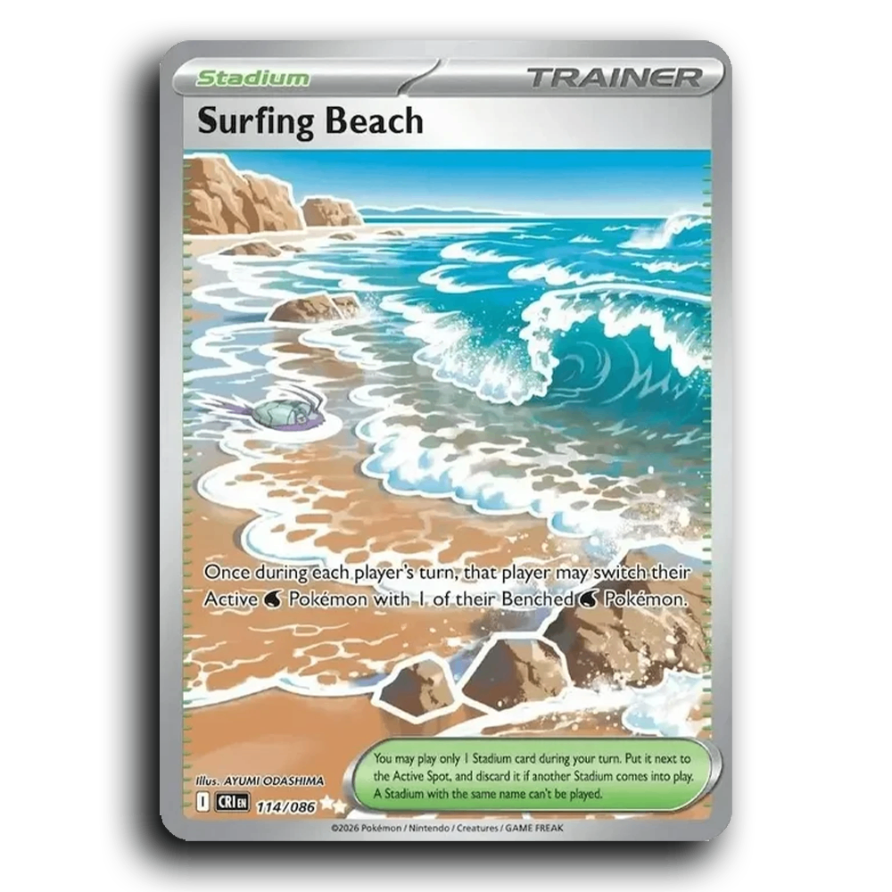 Surfing Beach (114/086) [Chaos Rising]