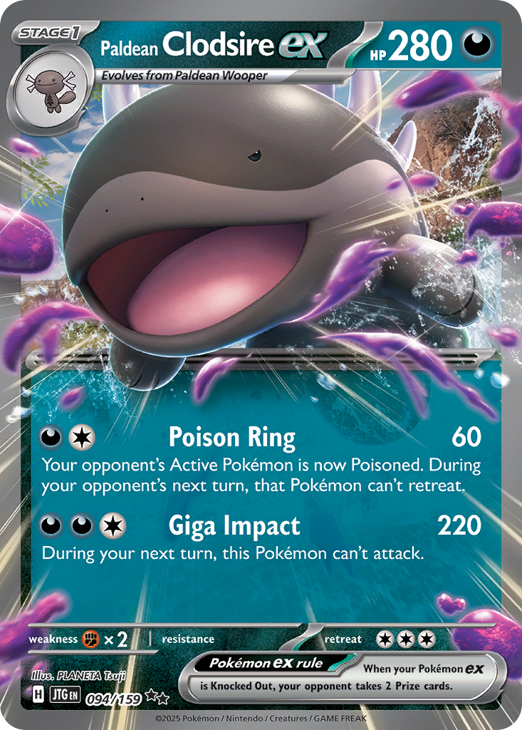 Paldean Clodsire ex - 094/159 [Journey Together]