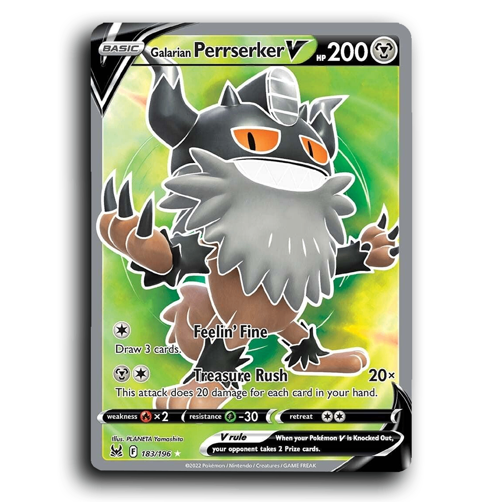 Galarian Perrserker V (183/196) [Lost Origin]