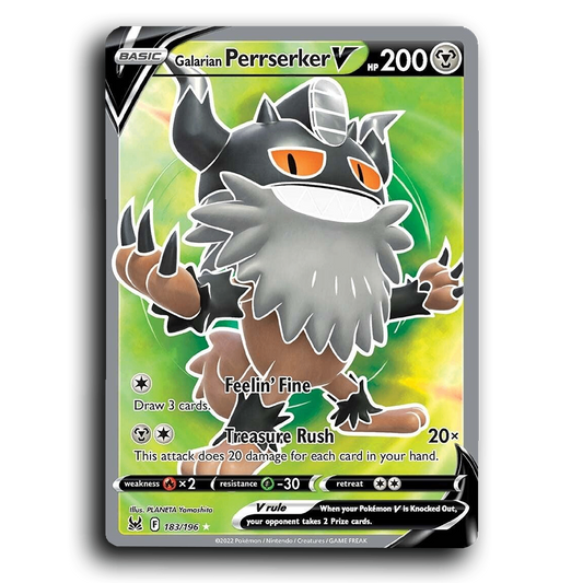 Galarian Perrserker V (183/196) [Lost Origin]