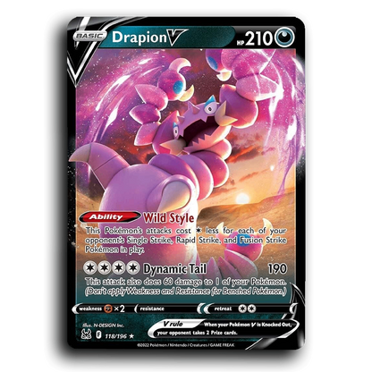 Drapion V (118/196) [Lost Origin]