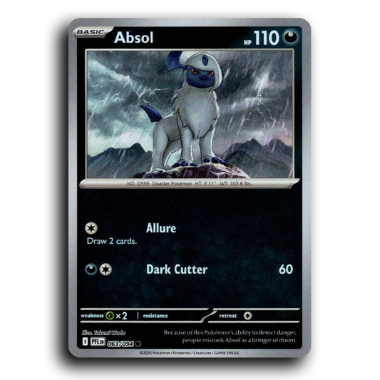 Absol (063/094) [Phantasmal Flames] Common Pokemon Card TCG Near Mint NM Reverse Holo