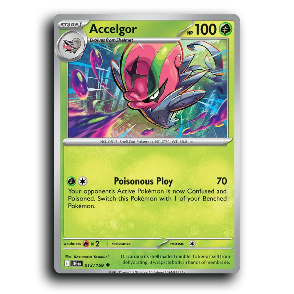 Accelgor Journey Together 013/159 Uncommon Near Mint Pokemon Card