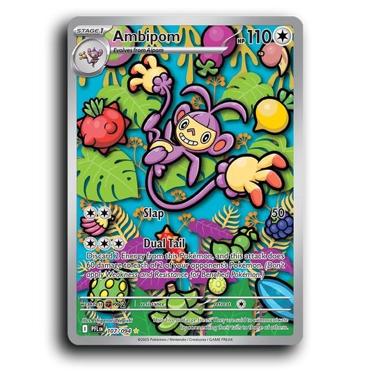 Ambipom (107/094) [Phantasmal Flames] Illustration Rare Pokemon Card TCG Near Mint NM Holofoil