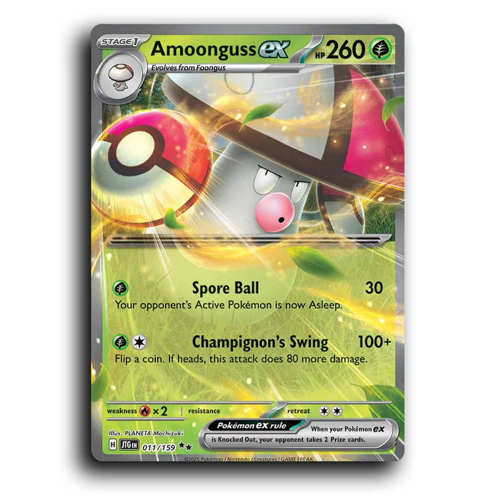 Amoonguss ex Journey Together 011/159 Double Rare Near Mint Pokemon Card TCG