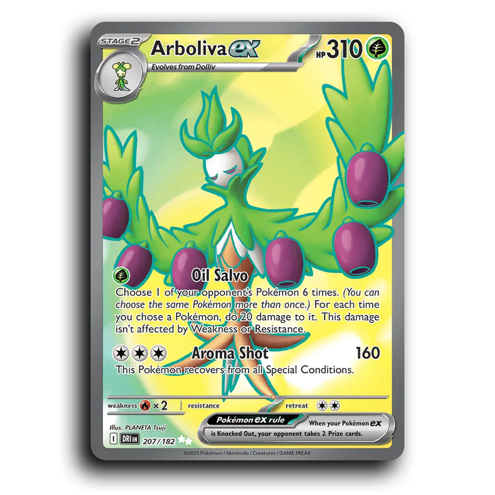 Arboliva ex 207/182 Destined Rivals Ultra Rare Pokemon Card TCG Holofoil