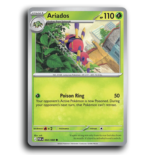 Ariados (002/088) [Perfect Order] Common Pokemon Card TCG Near Mint NM