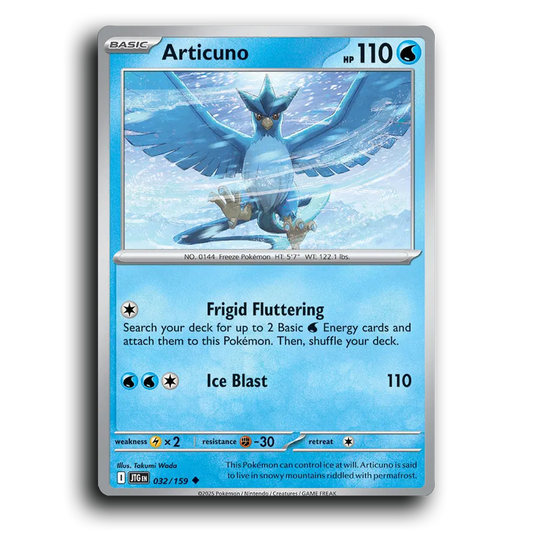 Articuno 032/159 Journey Together Uncommon Pokemon Card TCG