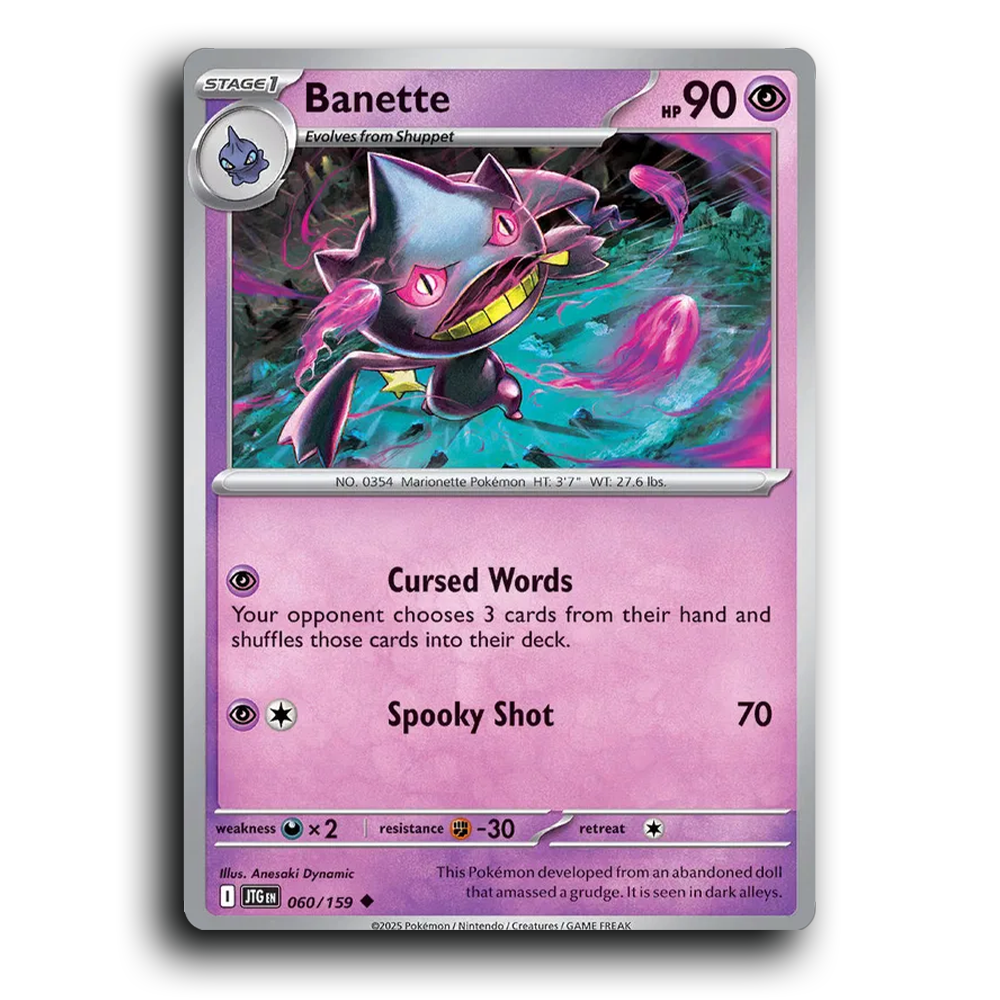 Banette 060/159 Journey Together Uncommon Pokemon Card TCG