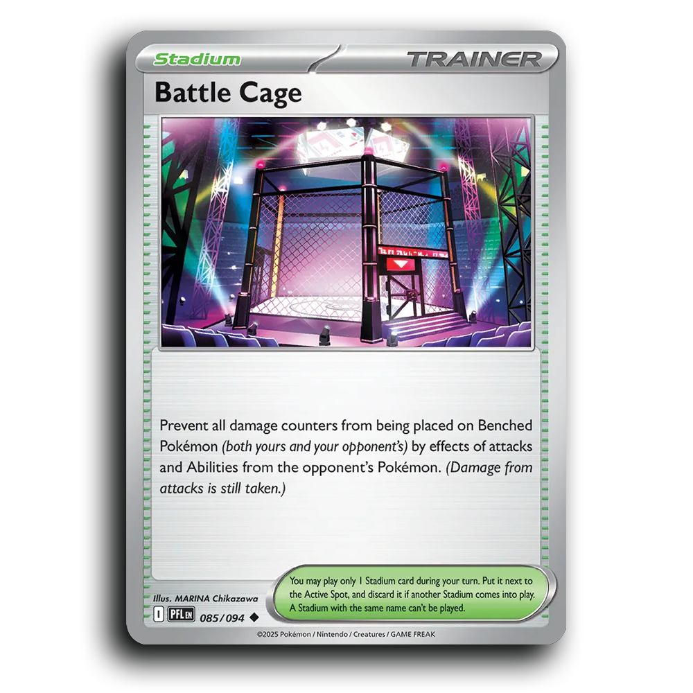 Battle Cage (085/094) [Phantasmal Flames] Uncommon Pokemon Card TCG Near Mint NM