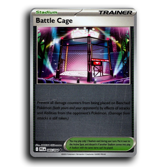 Battle Cage (085/094) [Phantasmal Flames] Uncommon Pokemon Card TCG Near Mint NM Reverse Holo