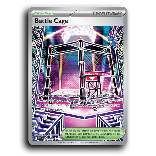 Battle Cage (116/094) [Phantasmal Flames] Ultra Rare Pokemon Card TCG Near Mint NM Holofoil