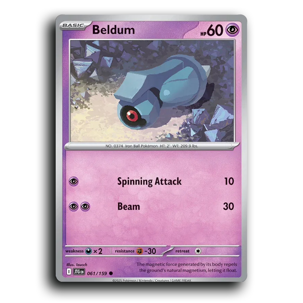 Beldum 061/159 Journey Together Common Pokemon Card TCG
