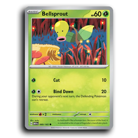 Bellsprout 069/165 151 Common Pokemon Card TCG Near Mint NM