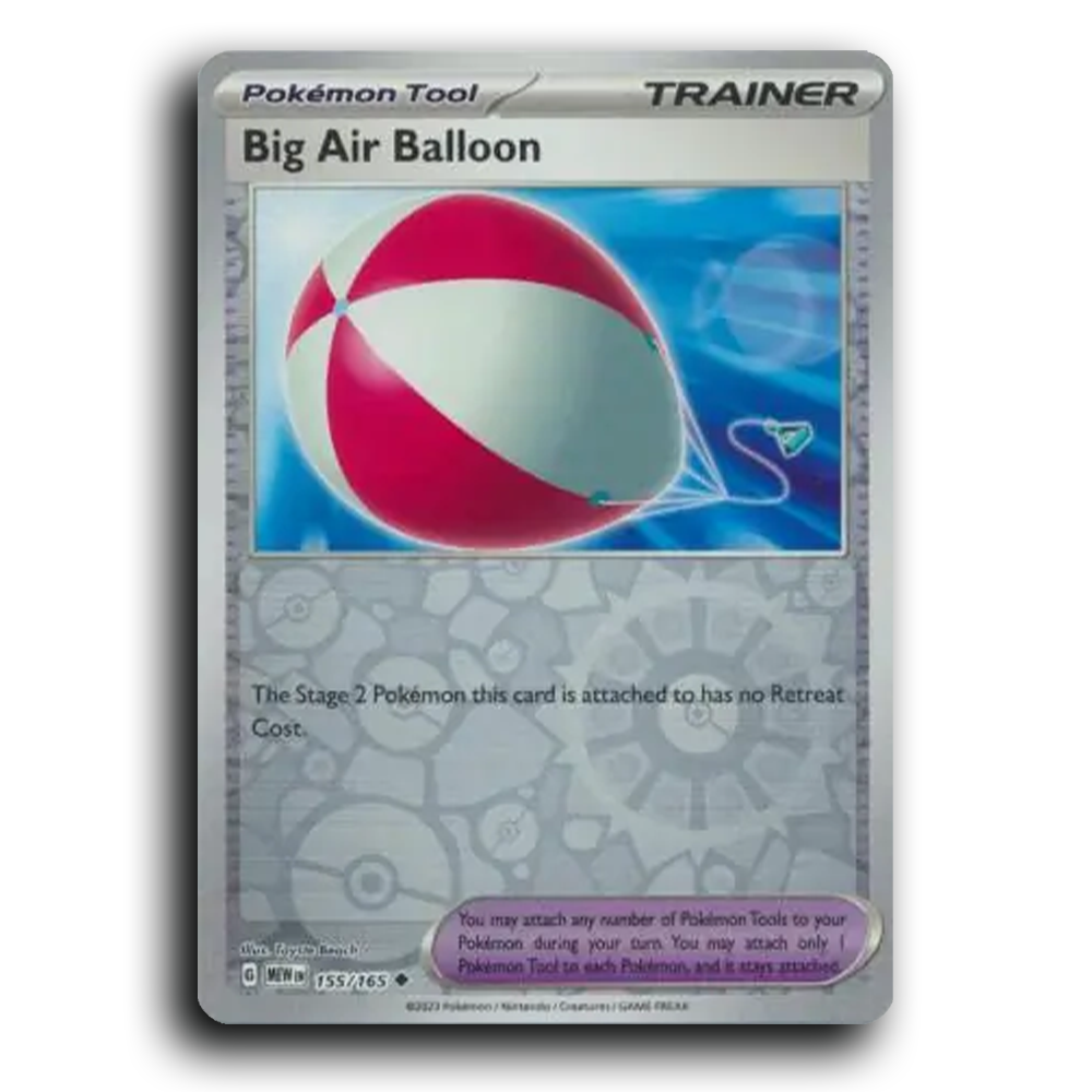 Big Air Balloon 155/165 151 Uncommon Pokemon Card TCG Near Mint NM Reverse Holo