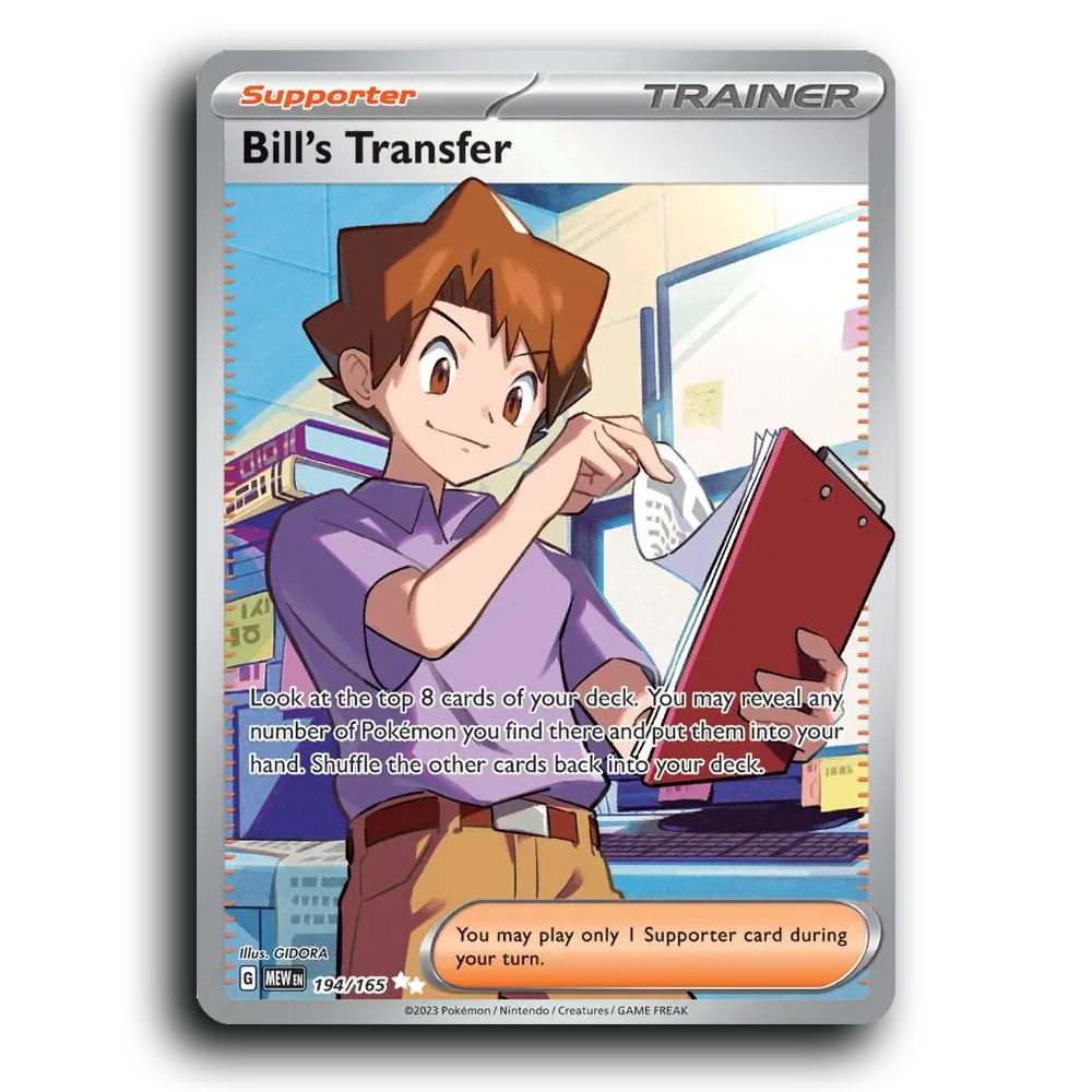 Bill's Transfer 194/165 151 Ultra Rare Pokemon Card TCG Near Mint NM Holofoil