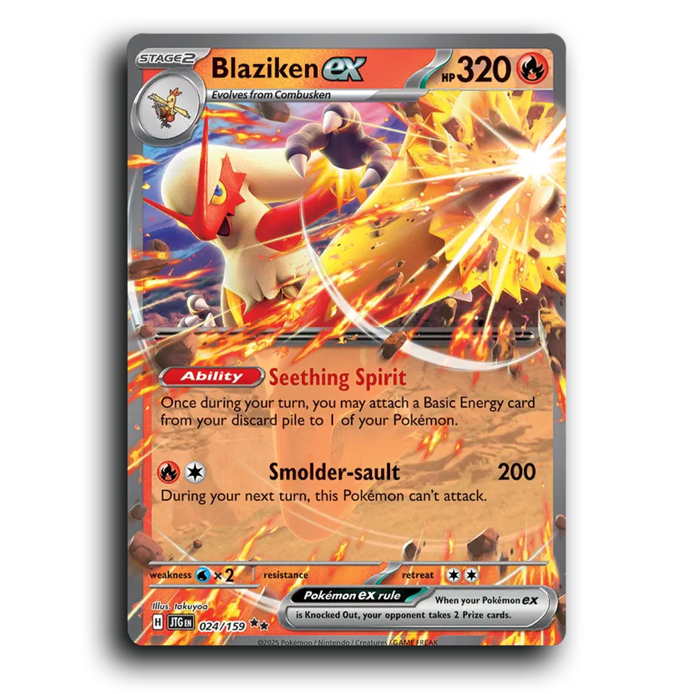 Blaziken ex 024/159 Journey Together Double Rare Pokemon Card TCG Holofoil