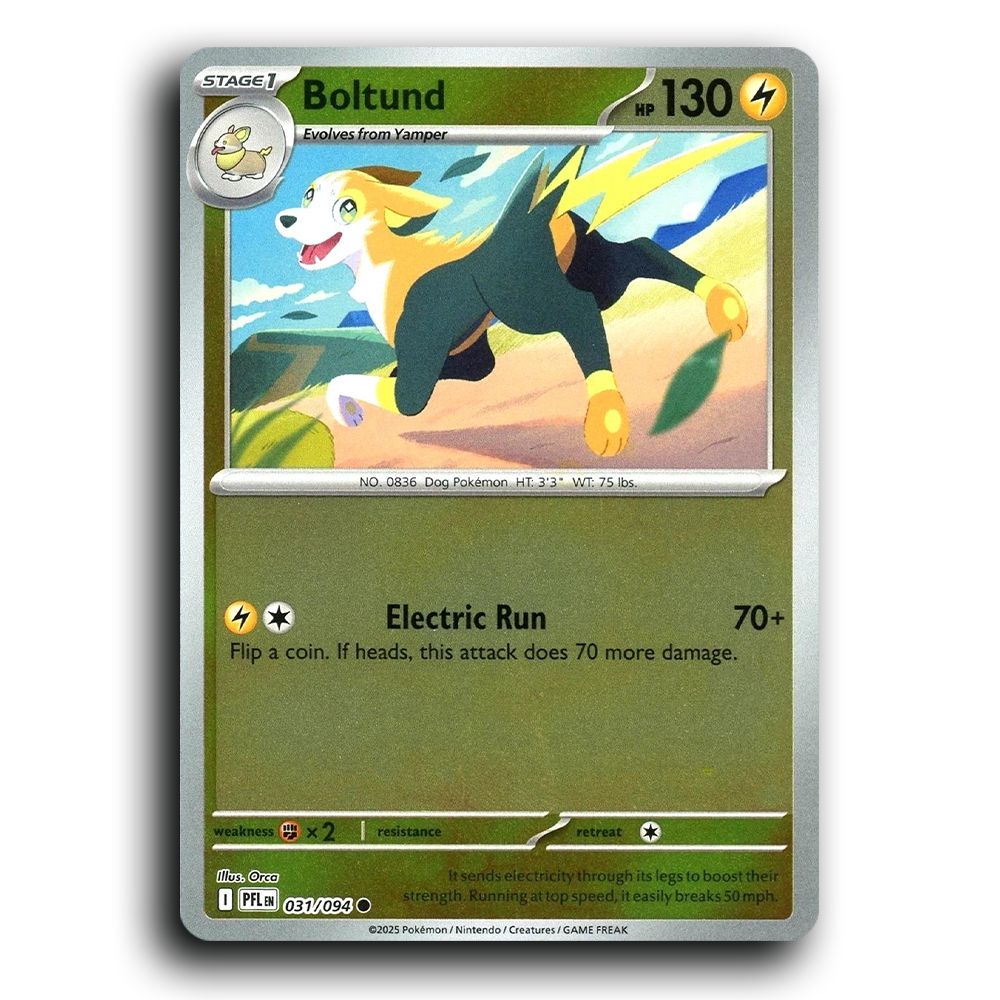 Boltund (031/094) [Phantasmal Flames] Common Pokemon Card TCG Near Mint NM Reverse Holo