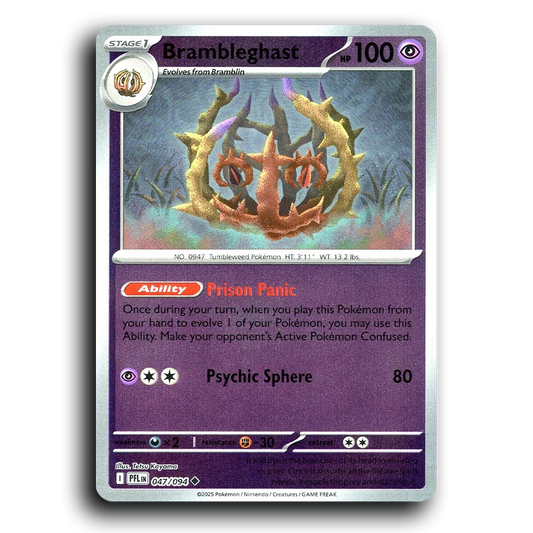 Brambleghast (047/094) [Phantasmal Flames] Uncommon Pokemon Card TCG Near Mint NM Reverse Holo