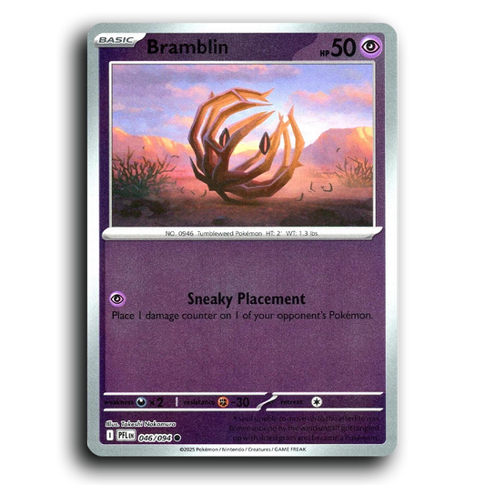 Bramblin (046/094) [Phantasmal Flames] Common Pokemon Card TCG Near Mint NM Reverse Holo