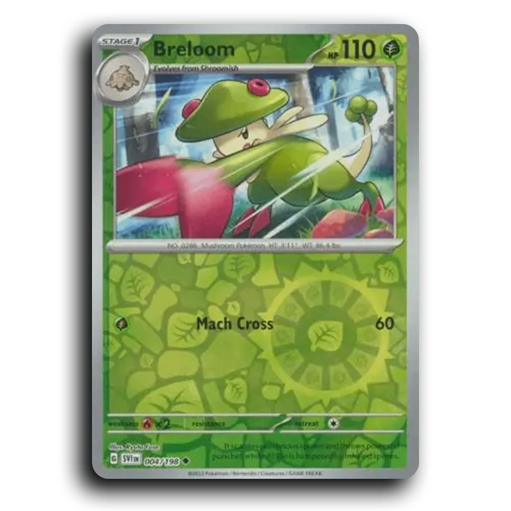 Breloom (004/198) [Scarlet & Violet] Uncommon Pokemon Card TCG Near Mint NM Reverse Holo