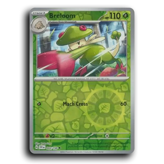 Breloom (004/198) [Scarlet & Violet] Uncommon Pokemon Card TCG Near Mint NM Reverse Holo