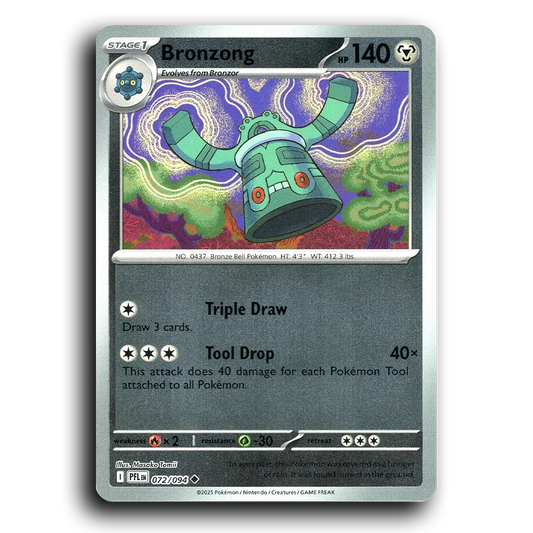 Bronzong (072/094) [Phantasmal Flames] Uncommon Pokemon Card TCG Near Mint NM Reverse Holo